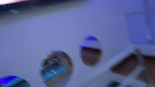 Mature 58-year-old Latina masturbates in the motel while her lover records her and jerks off