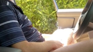 Hot ginger daddy playing with his cock and fire bush