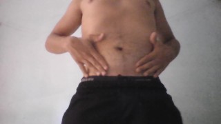 Taking my clothes off, to check my future evolution of my Male Body Shape. | Day 0