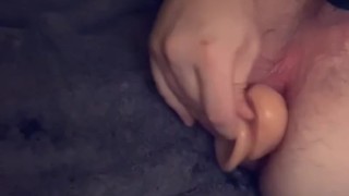 Fucking my creamy hole with my favourite dildo