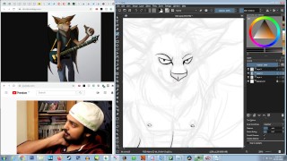 I Drew a Naked Bat Boy 🍆 (Patreon censor)