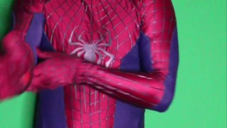 spiderman piss and cum (TASM2 suit)