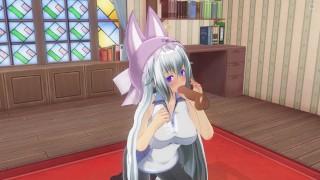 3D HENTAI Step sister gently sucks her stepbrother's cock
