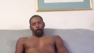 Buck showing off and jacking on the couch