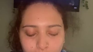 SNEAKY SLUT KEEP TAKING DICK WHLE TALKING TO MOM BEHIND DOOR!! HOW DIDNT SHE KNOW?!