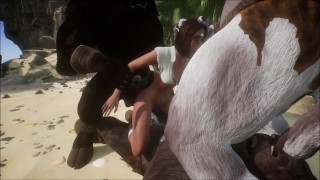 Schoolgirl gets gangbanged