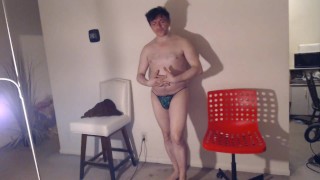 Maudau79's Brock Talks About His XXX Pornhub Channel in Skimpy Thong Made of Weed!