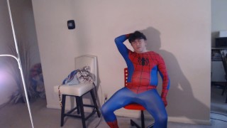 Pornstar Maolo Cums in Spiderman Cosplay!