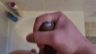 Chastity Off Shower Masturbation With Cum #1