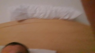 Jumping on my dick