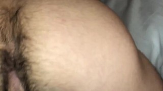 Fingering my skinny hairy ass