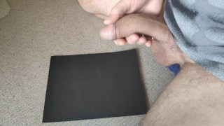 Slapped the cum out of cock