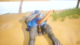 Gay Furry Porn Scalie gets fucked by a huge Furry