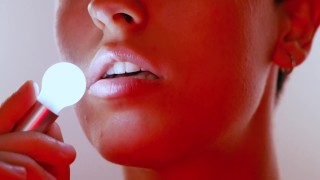 ASMR Roleplay Le doy muchos mimos a tu preciosa polla Tongue click, besos, lametones y gemidos