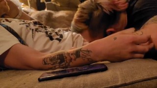 Straight Thug Gets Big White Cock Sucked While Blindfolded - JohnnyTrigger