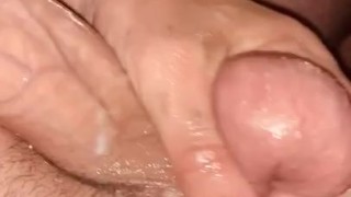 Wet hard cock