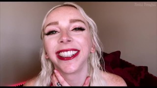 Face Fetish JOI Student Seduces Professor With Red Lipstick And Lollipop On FaceTime - Remi Reagan