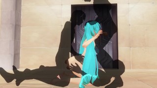 3D HENTAI Miku triple penetration