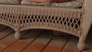 Dipping a cucumber in my piss, and then fucking my ass with it