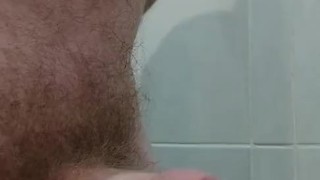 Morning Boner wank in my bathroom