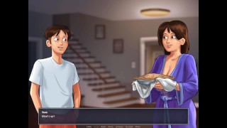 Summertime Saga: She Milks Her Tits And Selling The Milk In The Town-Ep 107