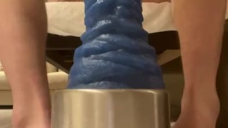Ass destroyed with massive toy 