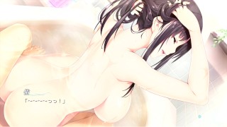 【爆乳エロゲー 如月真綾の誘惑動画4】突然全裸のまやねぇと一緒にお風呂に入ることになり・・・身体エロすぎ！(実況プレイ動画(体験版) Hentai game Oneetyan No Yuuwaku