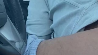 Stroking each other in busy public lot