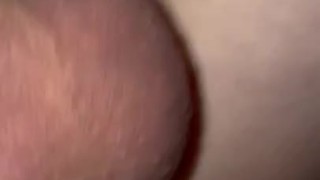 playing with fake cock 