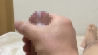 【個人撮影】日本人男性が手コキで大量射精