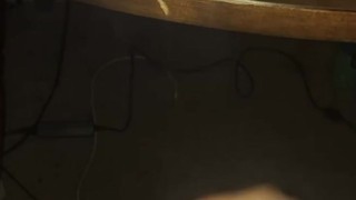Boy jerking off to porn trying not to cum quick