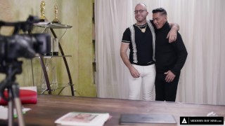 MODERN-DAY SINS - Hot MILF Organizes BISEXUAL MMF THREESOME At Open Casting Call!