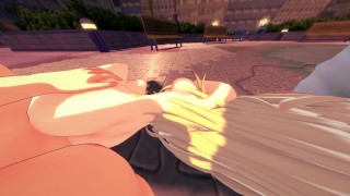 GOING ON A DATE WITH MARISA KIRISAME, FUCKING HER IN THE STREET HENTAI TOUHOU