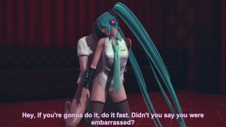 Miku got her ass fucked in a strip club