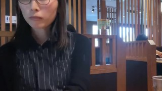 淫乱OLが休日に1人で焼肉を食べる①
