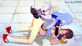 Kaguya Nanbu and Suzuka-Hime have intense futanari sex - SRW OG Saga: Endless Frontier Hentai