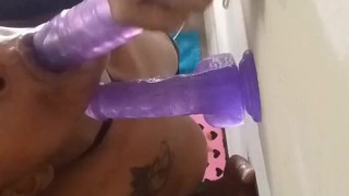 Deep Throating My 7 Inch Cock Snow Stormy eating Dick