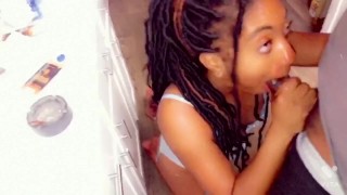 Girl in cute outfit get fuck hard after she sneak in Jamaican guy room ebony vs bbc fuck a fan