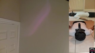 Vidya Rides Slave's face Strap On Double Sided dildo Juicy Squirting POV