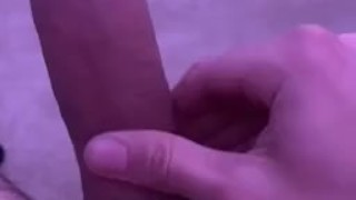 MY BIG UNCUT COCK CUMMING WITH NO HANDS
