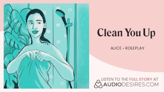 Let your girlfriend shower you after a workout POV audio (F4F)