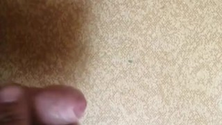 Jerking off and big cum