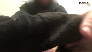 YOU MAY CHEW MY SOCKS WHILE YOU SNIFF MY FEET - PERMISSION GRANTED - MANLYFOOT - SMELLY SOCKS & FEET