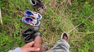 4 times piss and cumshot on my used boots and sneakers