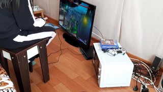 While my neighbor plays console my girlfriend licks my pussy - IkaSmokS