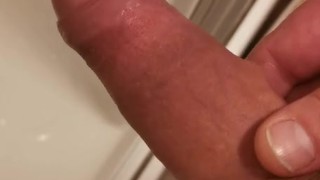 Morning wood shower pee