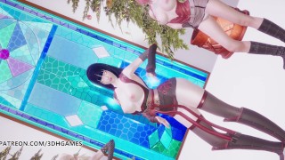 [MMD] TWICE-Feel Special Hot Striptease Hinata Sakura Ino Yamanaka Naruto Hentai