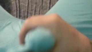 Jerking off and cumming in boxers
