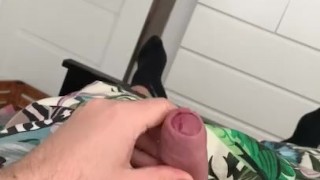 Relaxing masturbation session with strong orgasm