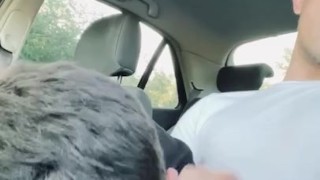 Daniel suck’s Jack cock in car outdoor 